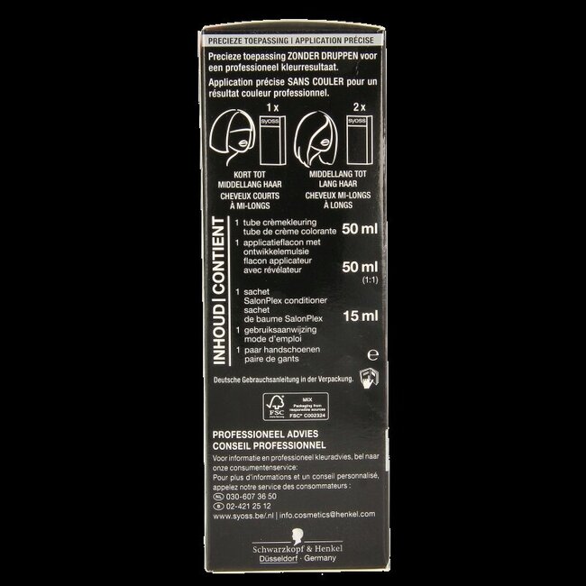 Syoss Color coloration 4-15 chrome poudré 1 kit