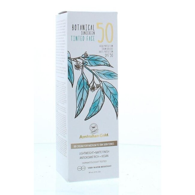 Botanical tinted face - medium tan SPF50 89 Milliliter