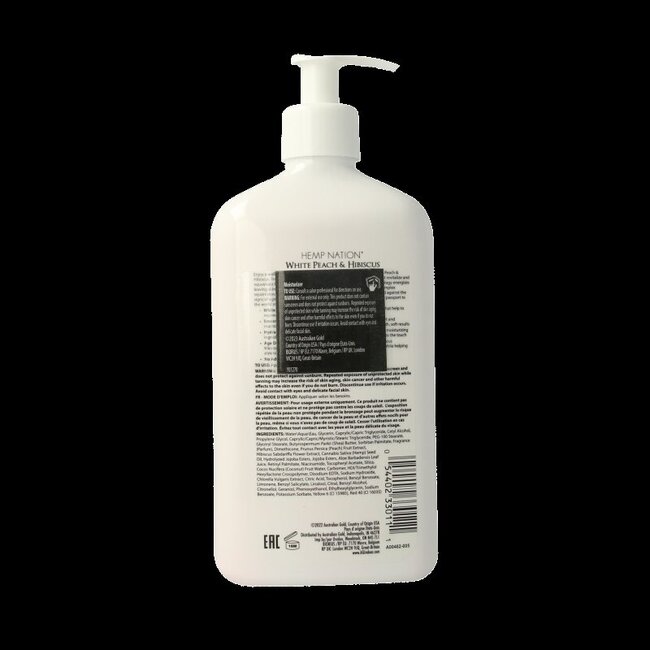 Australian Gold Hemp nation tan extender white peach hibiscus 535 Milliliter