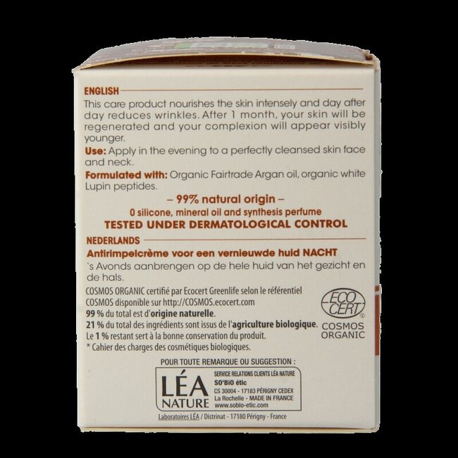 So Bio Etic Nachtcreme moisturizing anti rimpel 50 Milliliter