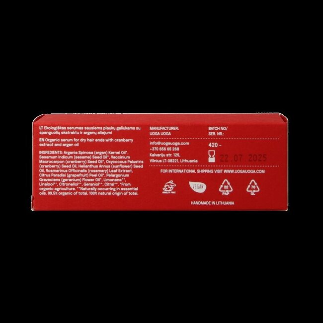 Uoga Uoga Sérum capillaire intense vegan 15 ml