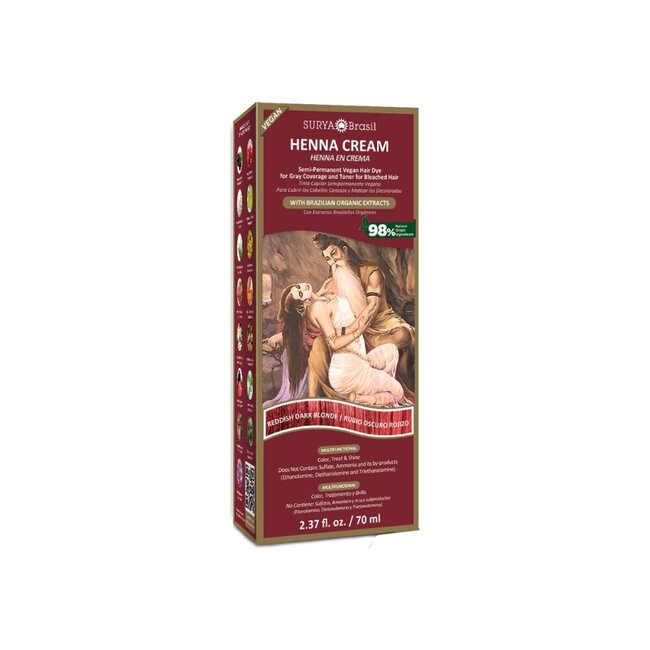 Henna haarverf creme reddish dark blonde 70 Milliliter