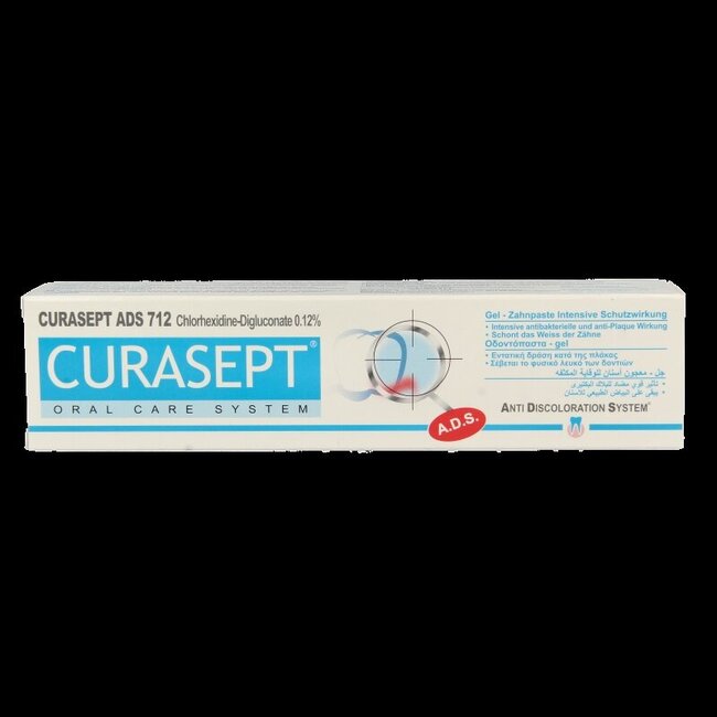 Curasept ADS Dentifrice en gel - 0,12 % de chlorhexidine 75 millilitres