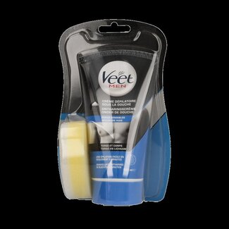 Veet Veet Men Crème dépilatoire sous la douche peaux sensibles 150 ml