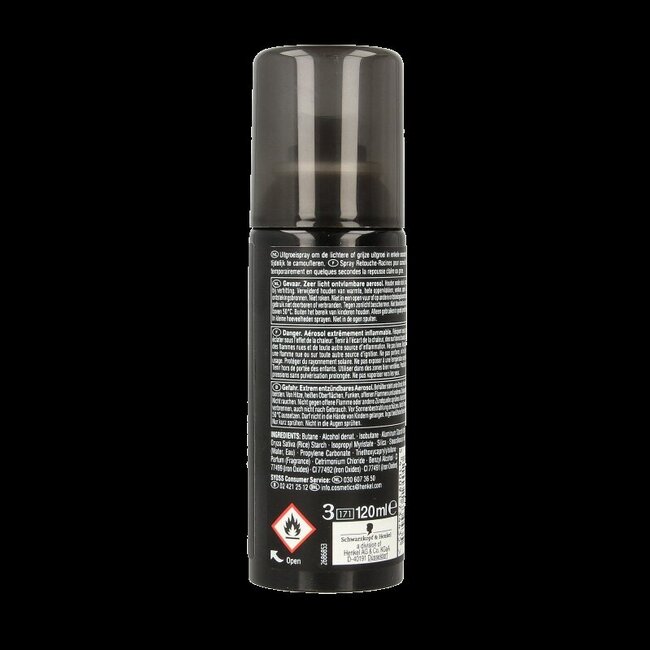 Syoss Spray Retouche Racines Châtain Moyen 120 ml