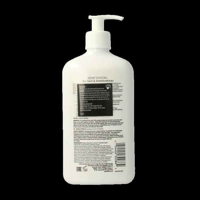 Australian Gold Hemp nation sea salt & sandalwood tan extender 535 Milliliter