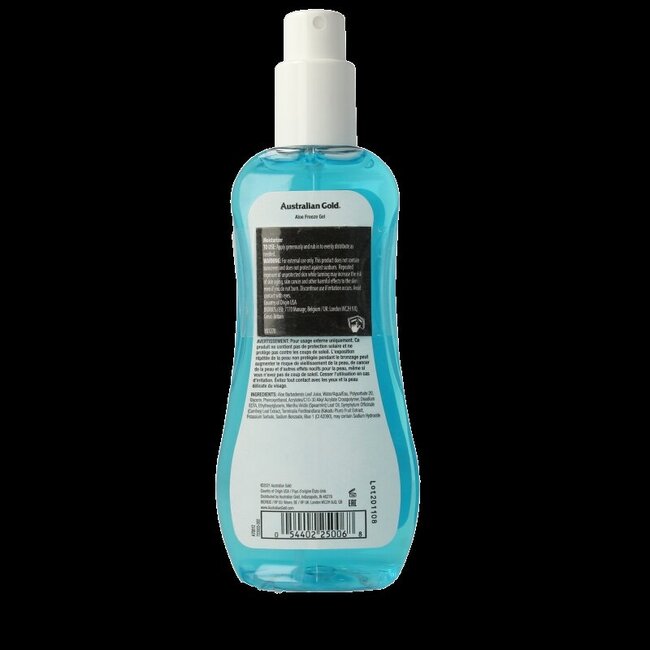 Australian Gold Aloe freeze spray gel 237 Milliliter