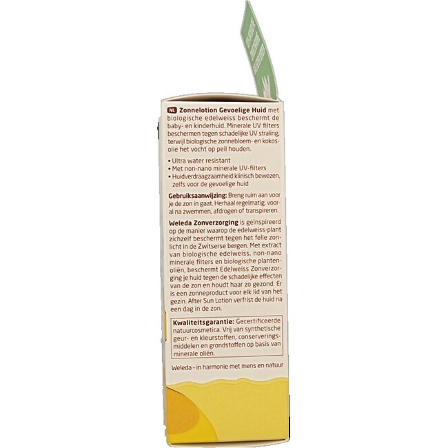 Weleda Lait Solaire Edelweiss Peaux Sensibles SPF30 150 ml