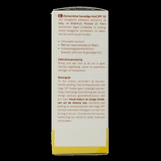 Weleda Edelweiss zonnecreme gevoelige huid SPF50 50 Milliliter