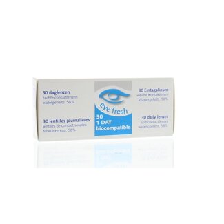 Eyefresh Eyefresh Lentilles Journalières -0.75 30 Pièces