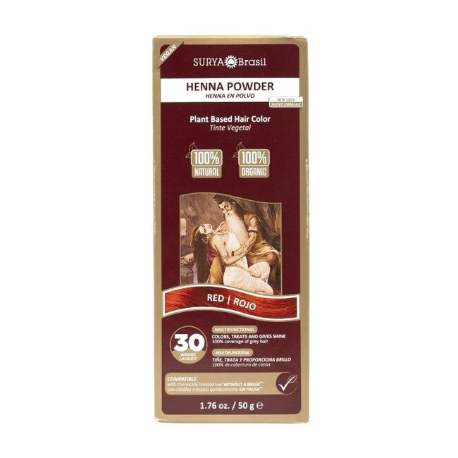 Henna haarverf poeder rood 50 Gram