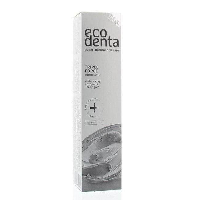 Tandpasta extra triple effect witte klei 100 Milliliter