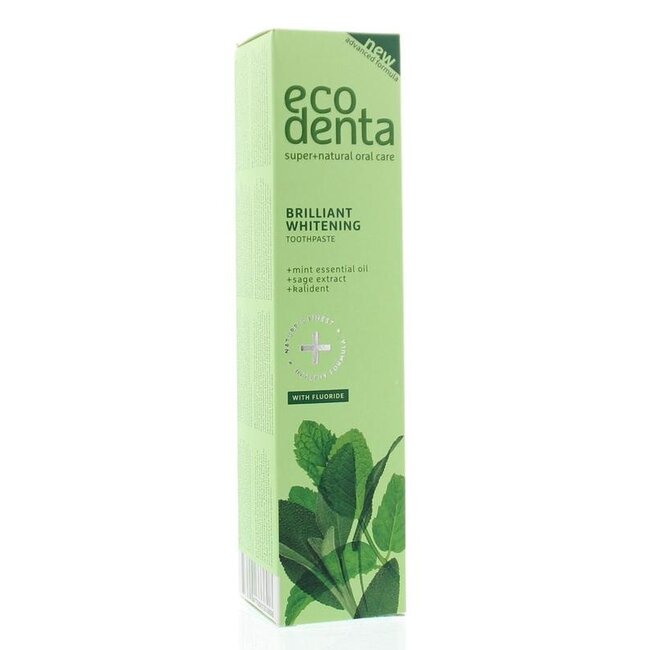 Tandpasta whitening muntolie en salie extract 100 Milliliter