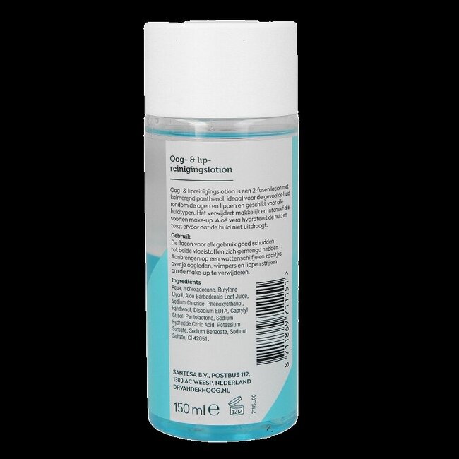 Dr. van der Hoog Oog & lip reinigingslotion 2Fasen  150 Milliliter