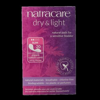 Natracare Natracare Serviettes Dry & Light 20 pièces