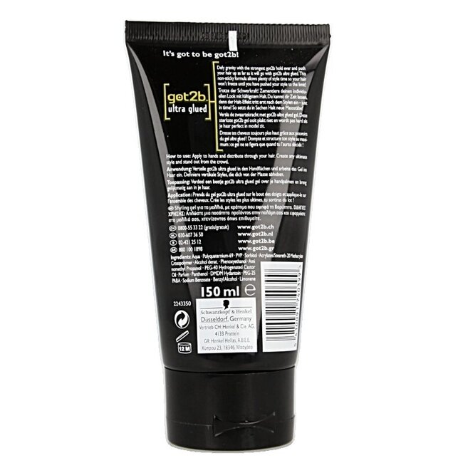 Got2b Ultra glued indestructable styling gel 150 Milliliter