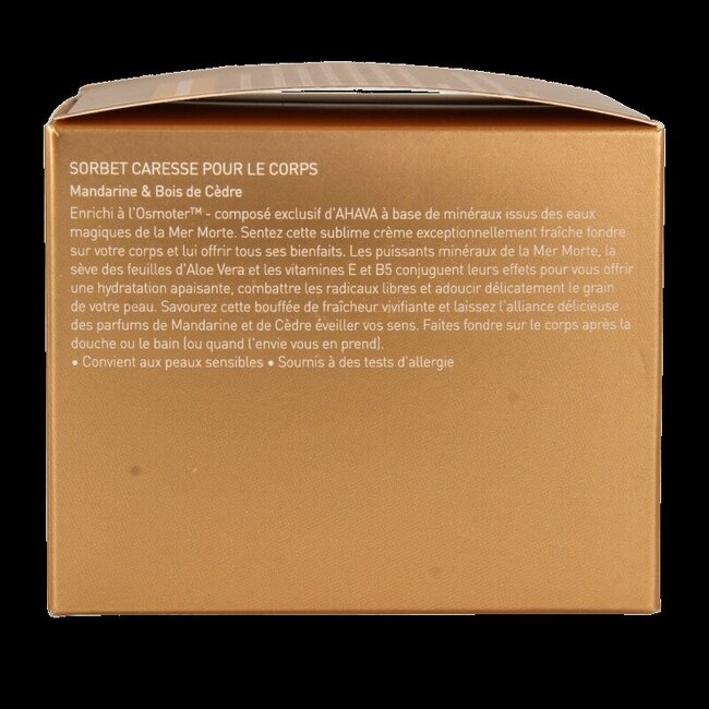 Sorbet corporel caressant Ahava Mandarine & Bois de Cèdre 350 g