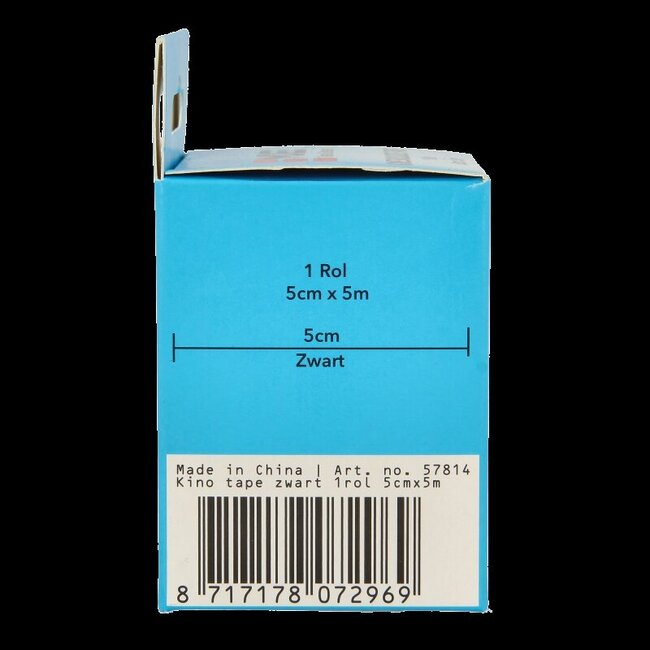 Emdee Kinesio tape zwart non cut 1 Rol