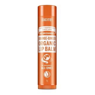 Dr Bronners Lipbalsem sinaasappel gember 4 Gram