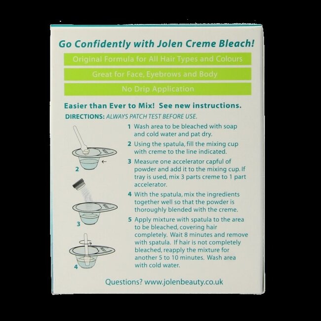Jolen Ontkleuringscreme creme bleach regular  30 Milliliter