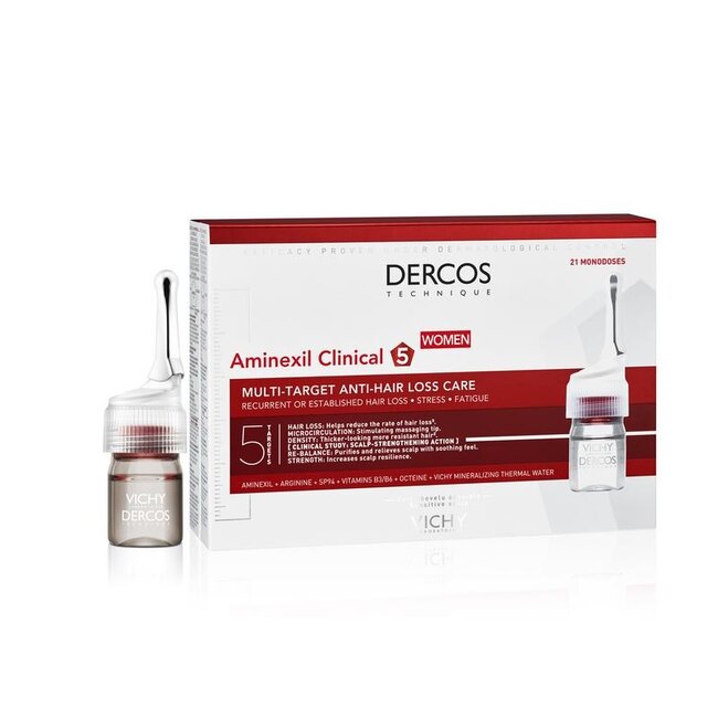 Dercos aminexil clinical 5 vrouw 21 Stuks
