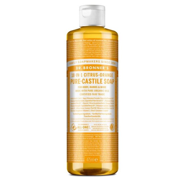 Dr Bronners Liquid soap citrus/orange 475 Milliliter