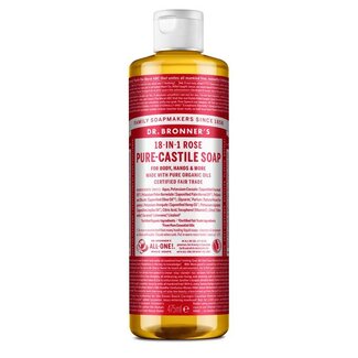Dr Bronners Savon liquide à la rose Dr. Bronner's 475 ml