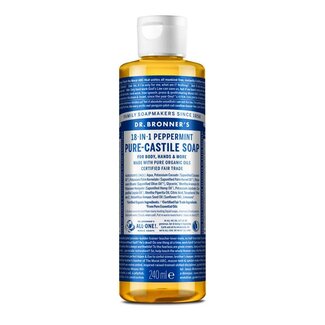 Dr Bronners Liquid soap peppermint 240 Milliliter
