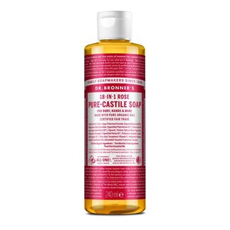 Dr Bronners Liquid soap roos 240 Milliliter