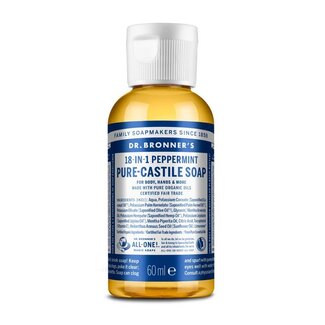 Dr Bronners Liquid soap peppermint 60 Milliliter