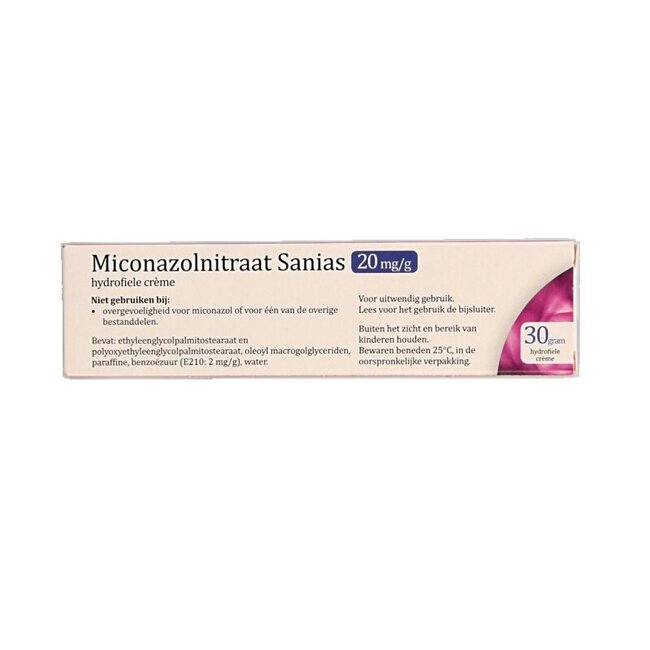 Sanias Nitrate de miconazole 20 mg crème 30 g