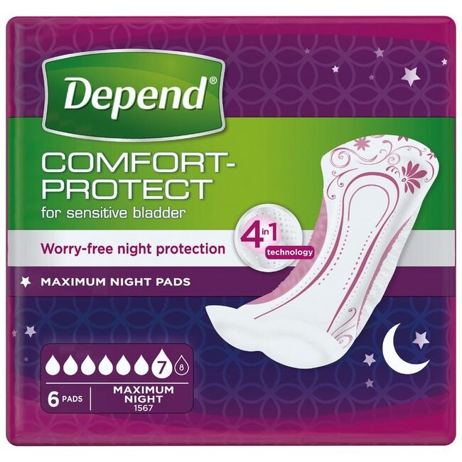 Depend Verband maximum 6 Stuks