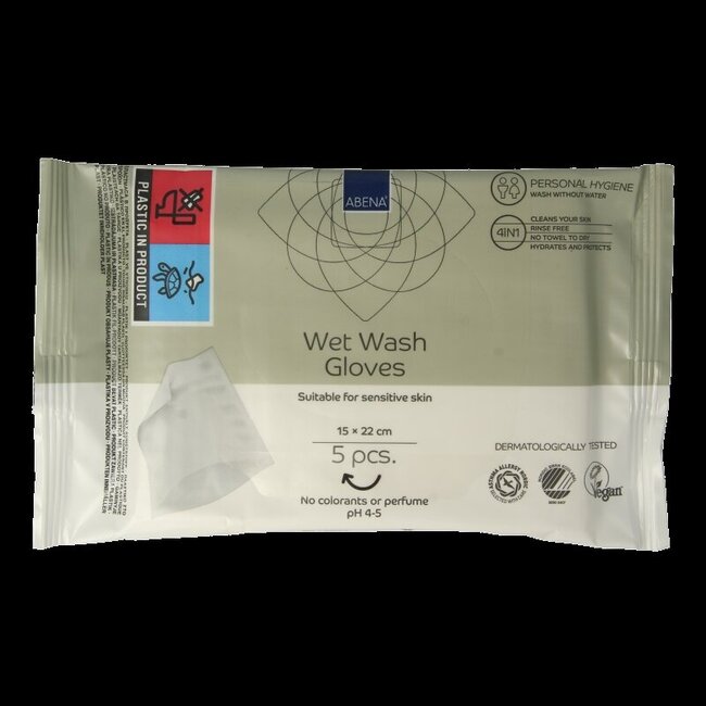 Wet wash washandjes verzorgend 5 Stuks