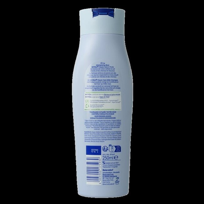 Nivea Shampoo mild classic care 250 Milliliter
