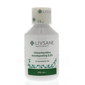 Livsane Chloorhexidine digluconaat mondspoeling 0,2% 200 Milliliter