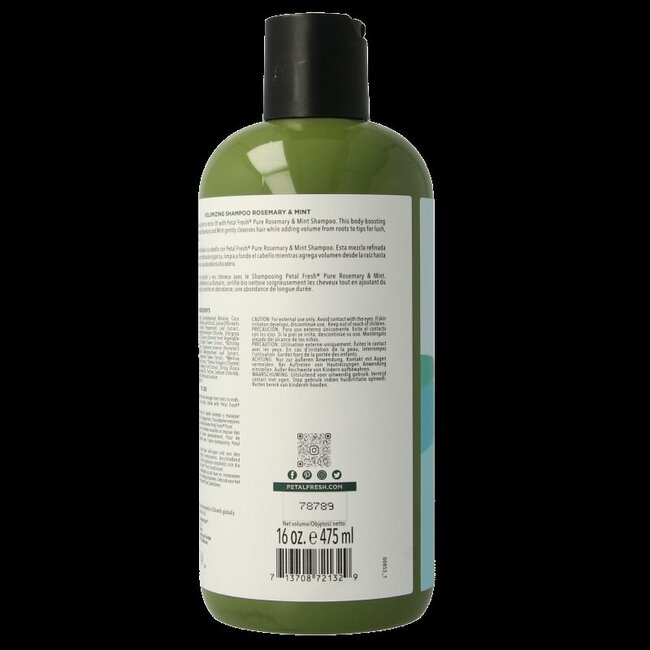 Petal Fresh Shampoo rosemary & mint 475 Milliliter