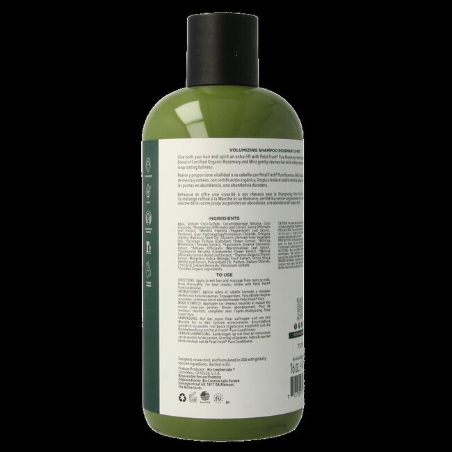 Petal Fresh Shampoo rosemary & mint 475 Milliliter