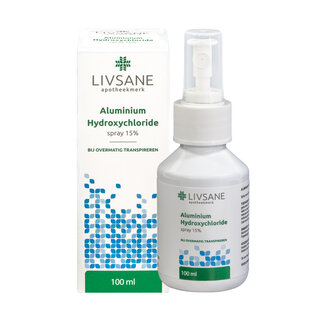 Livsane Aluminium hydrochloride spray 15% 100 Milliliter