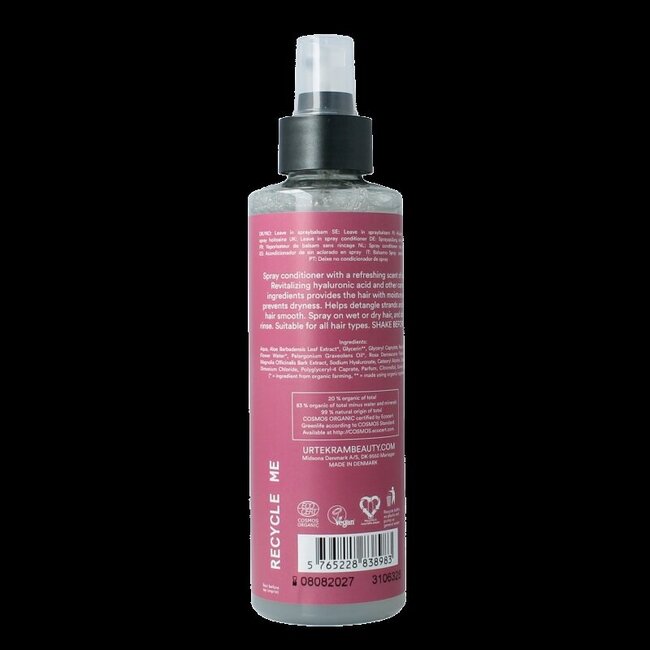 Urtekram Après-shampooing spray à la rose 250 ml