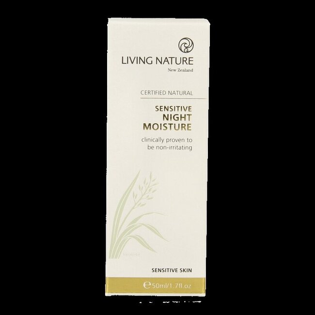 Living Nature Nachtcreme gevoelige huid 50 Milliliter