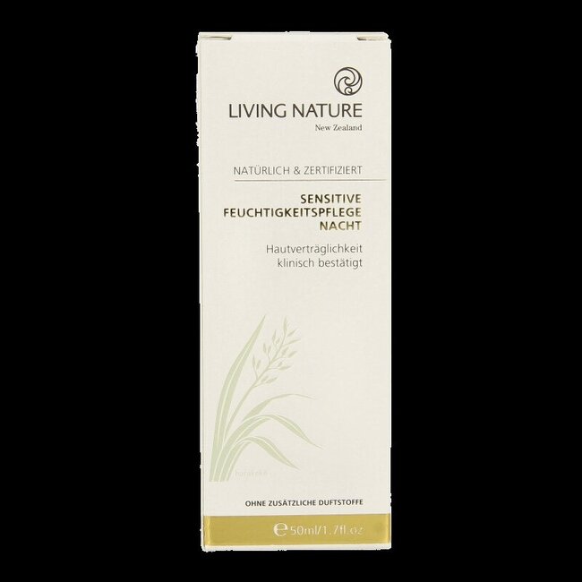 Living Nature Crème de nuit peaux sensibles 50 ml