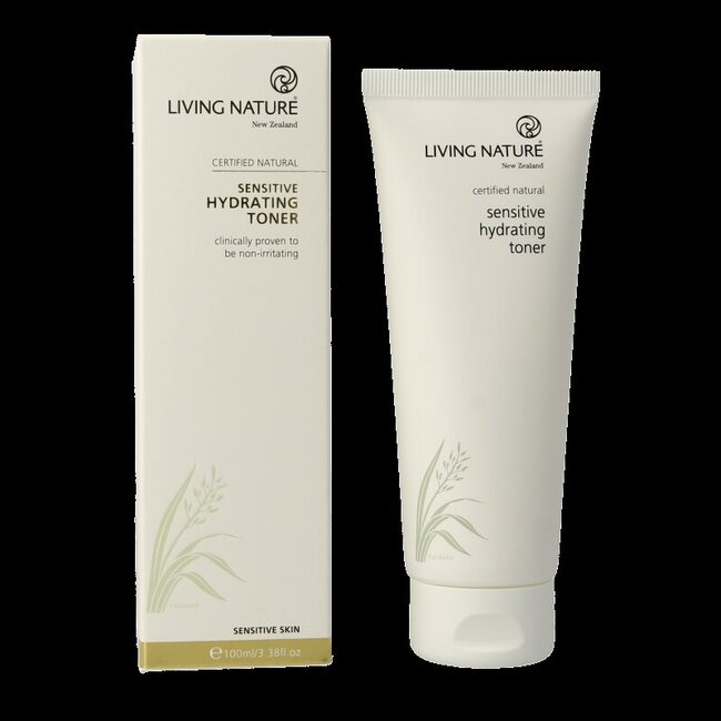 Living Nature Hydraterende tonic gel gevoelige huid 100 Milliliter