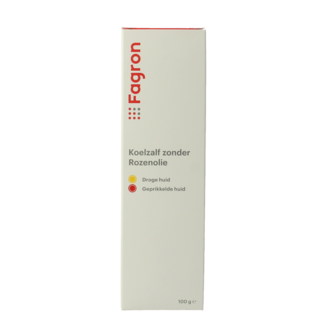 Fagron Koelzalf zonder rozenolie doos & bijsluiter 100 Gram