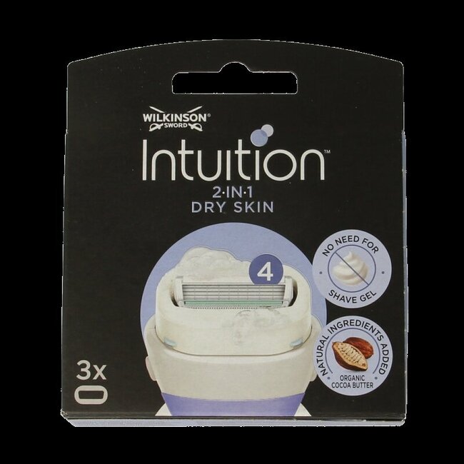 Intuition dry skin mesjes 3 Stuks