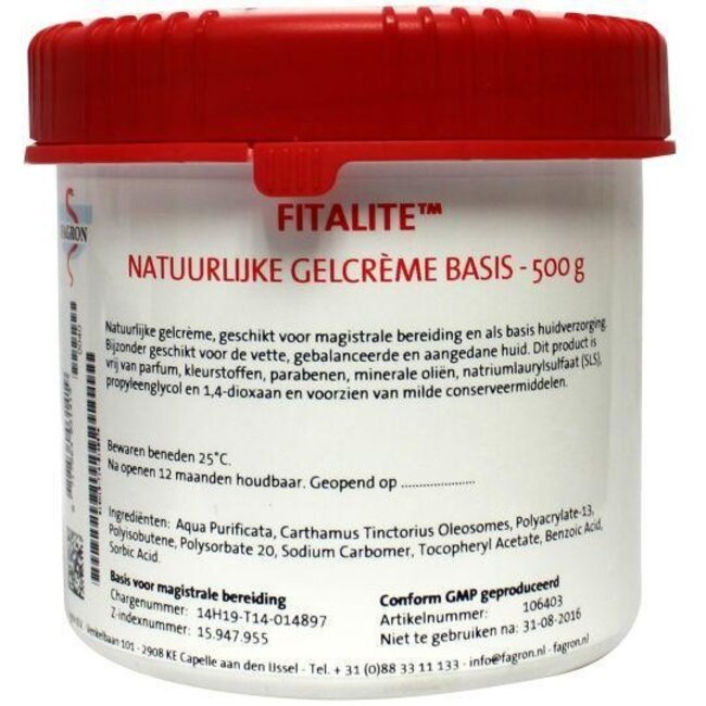 Fitalite gel creme 500 Gram