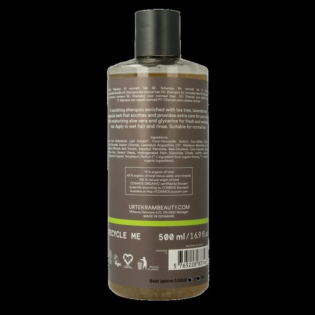 Urtekram Shampoo tea tree 500 Milliliter
