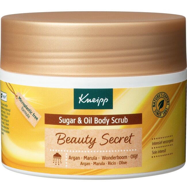 Beauty secret body scrub sugar & oil 220 Gram