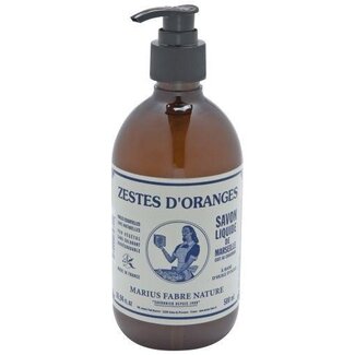 Marius Fabre Savon de Marseille liquide Marius Fabre Nature zestes d'orange avec pompe 500 ml