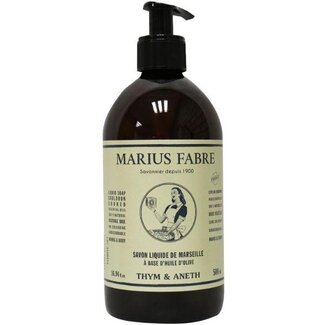 Marius Fabre Nature Marseille zeep tijm dille met pomp 500 Milliliter