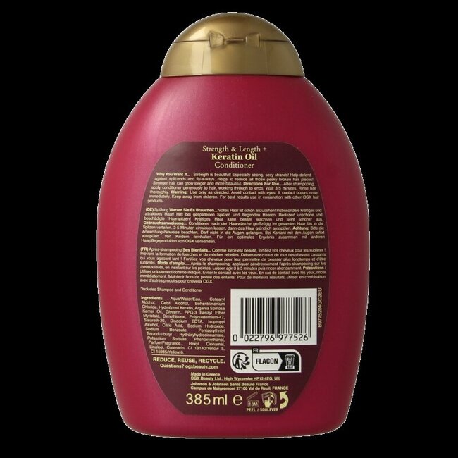 OGX Après-shampooing Anti-casse à l'huile de kératine 385 ml